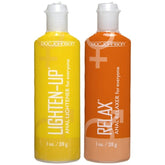 Doc Johnson Lighten-Up + Relax 2-Pack Anal Lube Set Delay and Excite Sprays